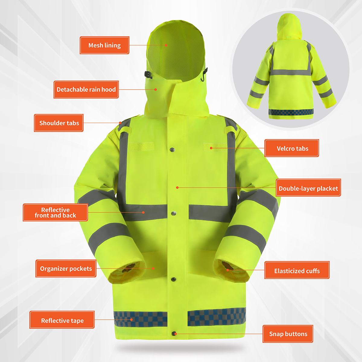 Hiking cycling raincoat
