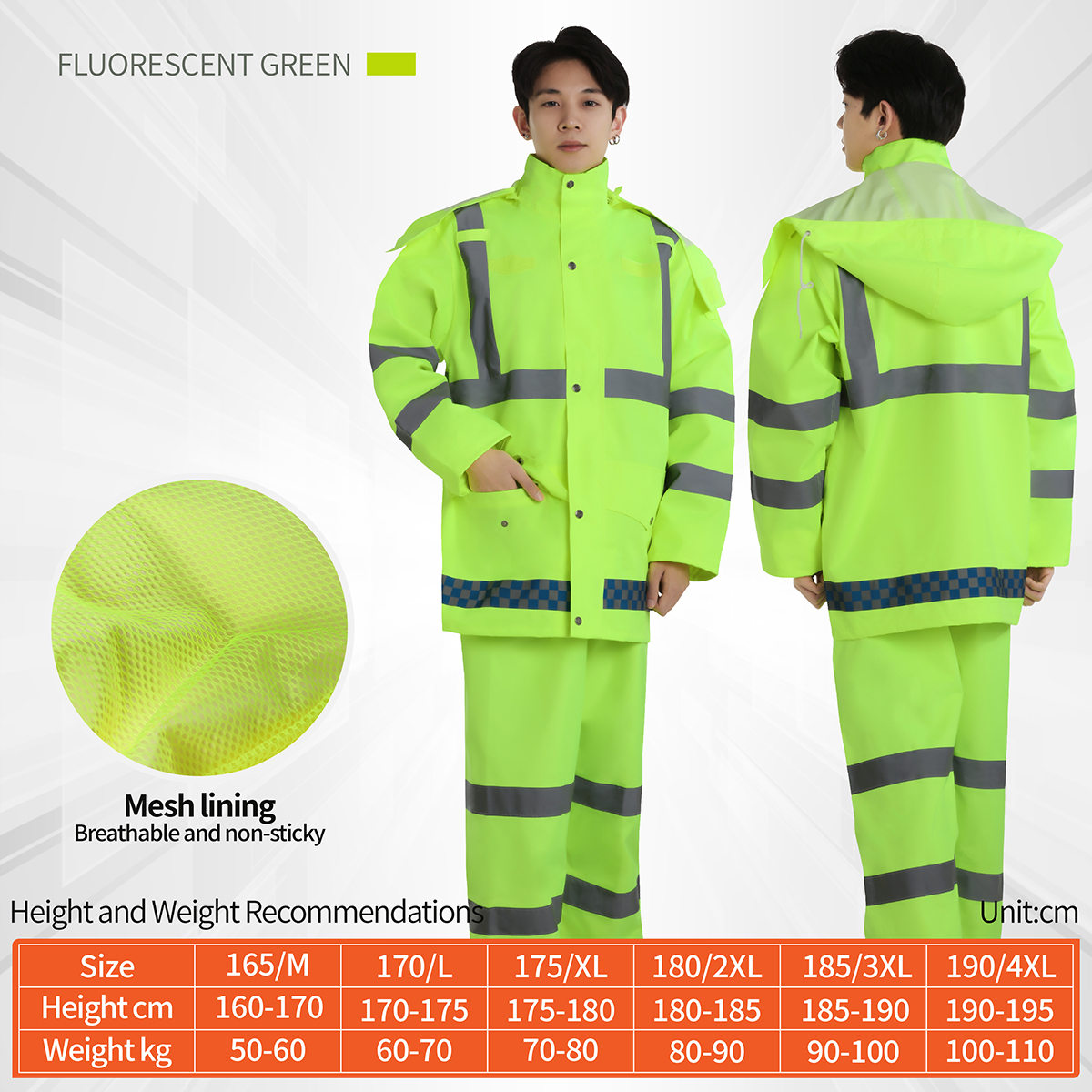 Hiking cycling raincoat