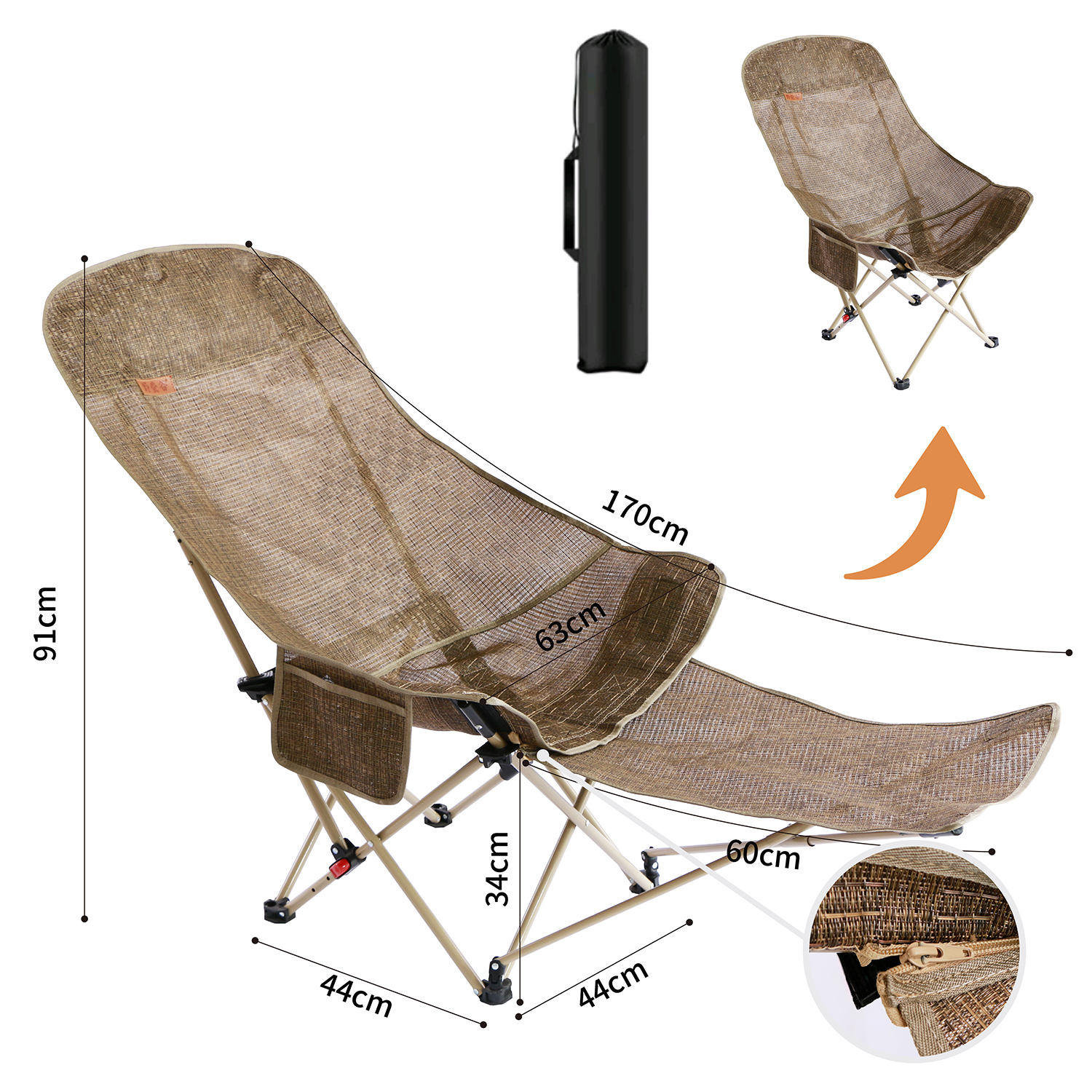 Teslin Mesh Camping Chair