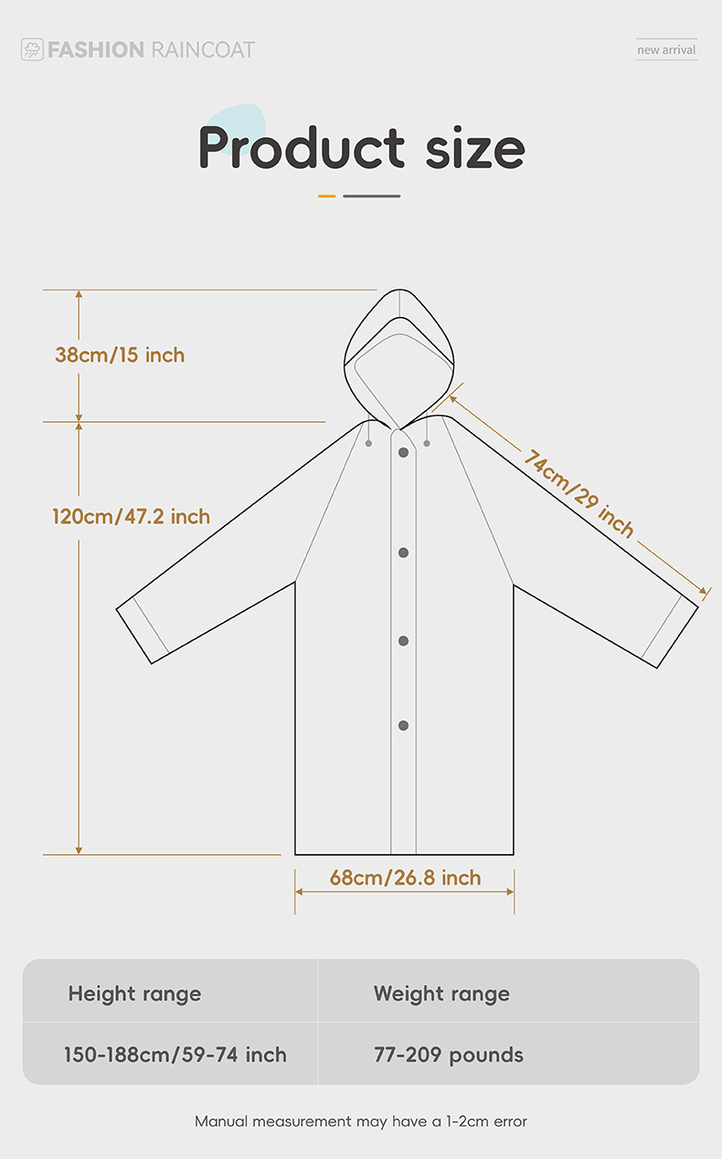 Outdoor raincoat