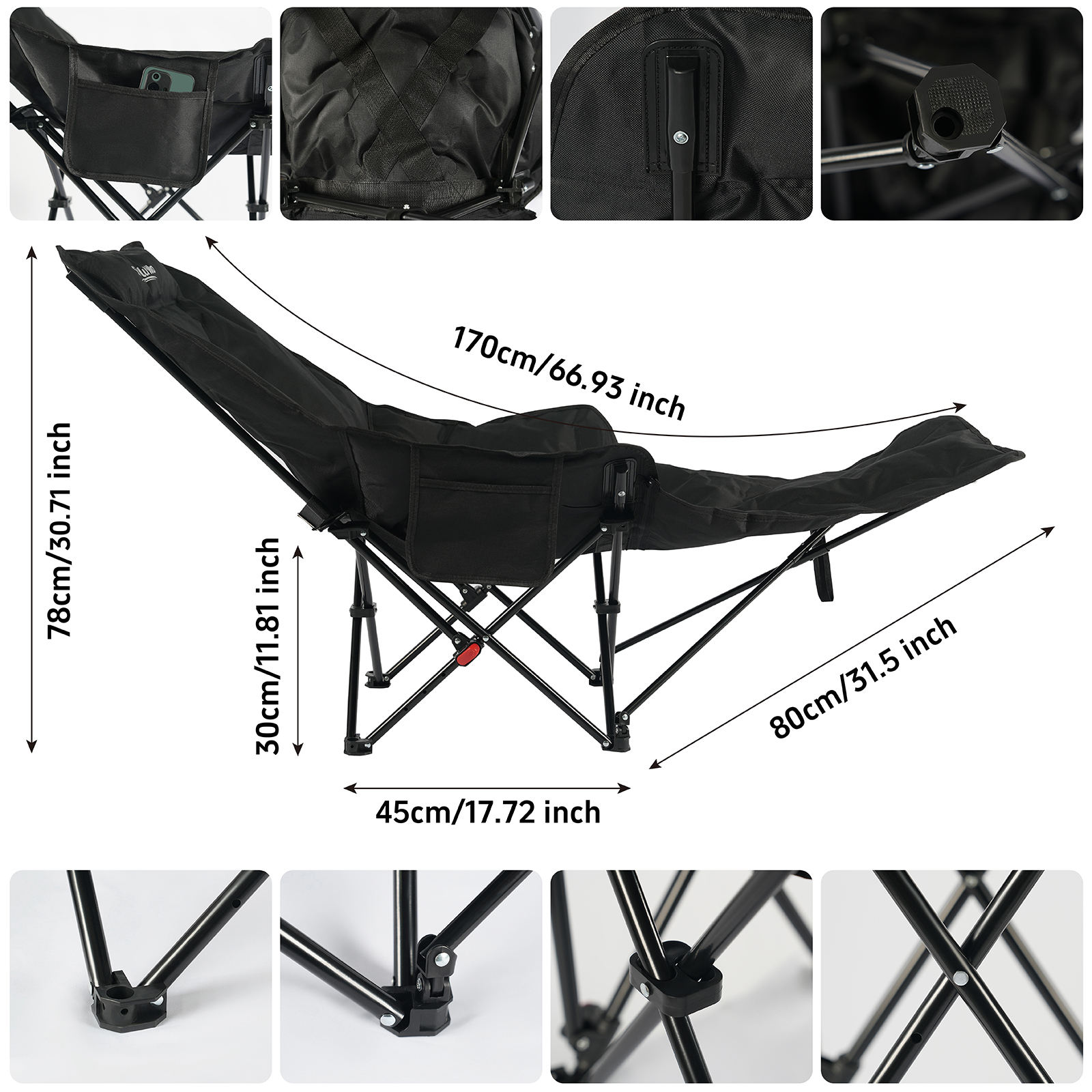 Adjustable thickened chair Outdoor chair