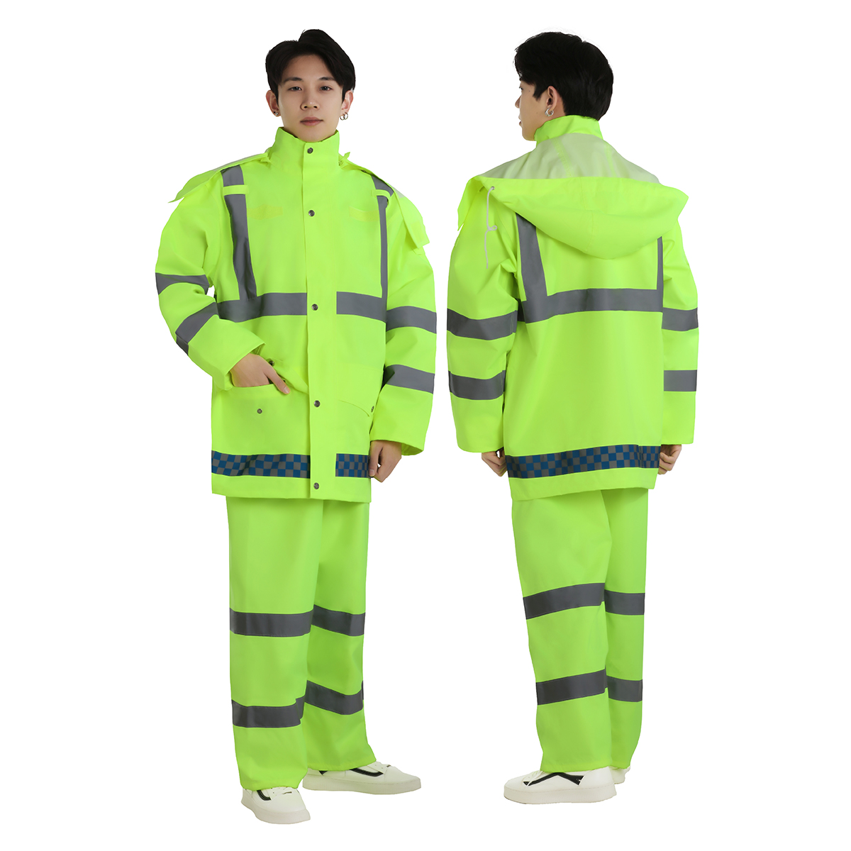 Thick Reflective Raincoat