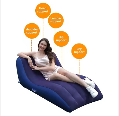 PVC Flocked Inflatable Sofa