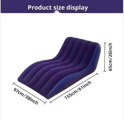 PVC Flocked Inflatable Sofa