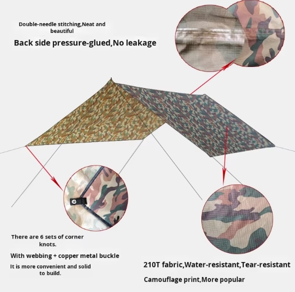 Outdoor Camouflage Multi-purpose Canopy