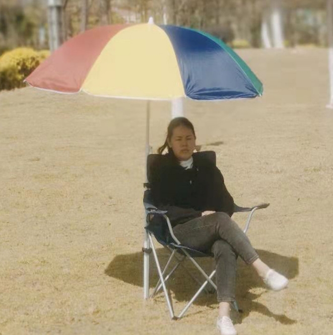 Large Folding Leisure Chair Outdoor Umbrella