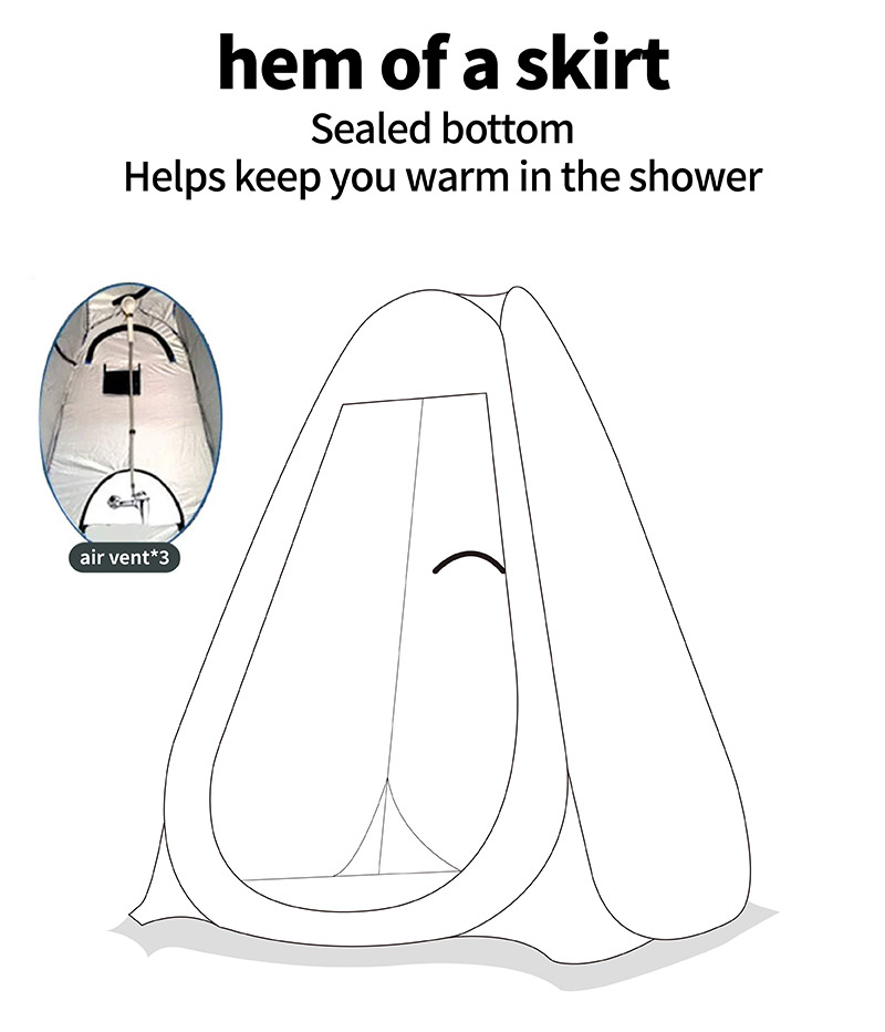 Camping Bathroom Outdoor Shower Tent - Image 3