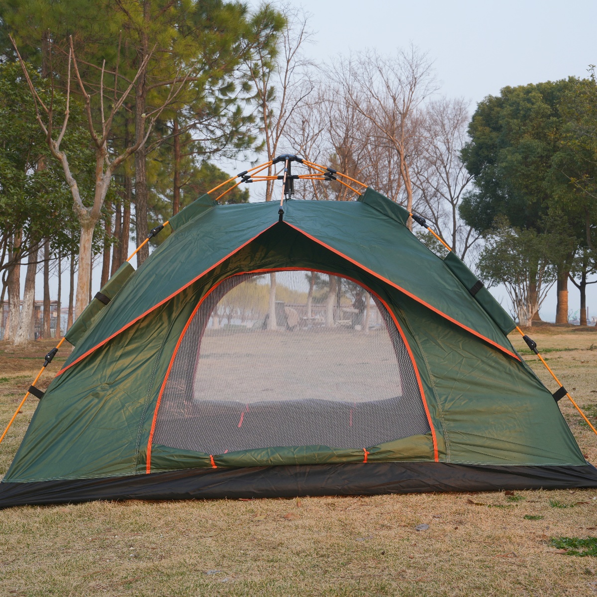 green outdoor tent