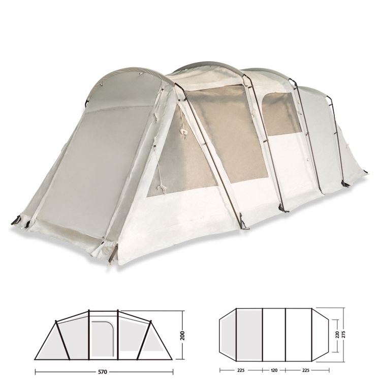 Permanent Oxford Two Rooms Outdoor Tent