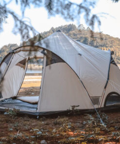 Three door camping tent