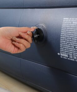 Blue inflatable mattress