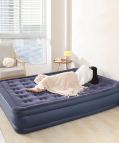 Blue inflatable mattress