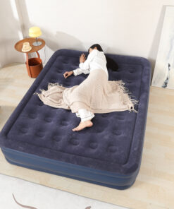 Blue inflatable mattress