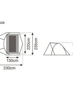 Brown camping tent