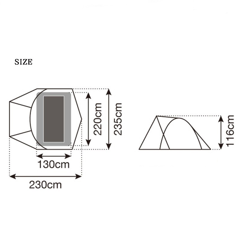 Brown camping tent