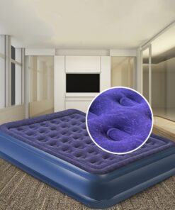 Blue inflatable mattress