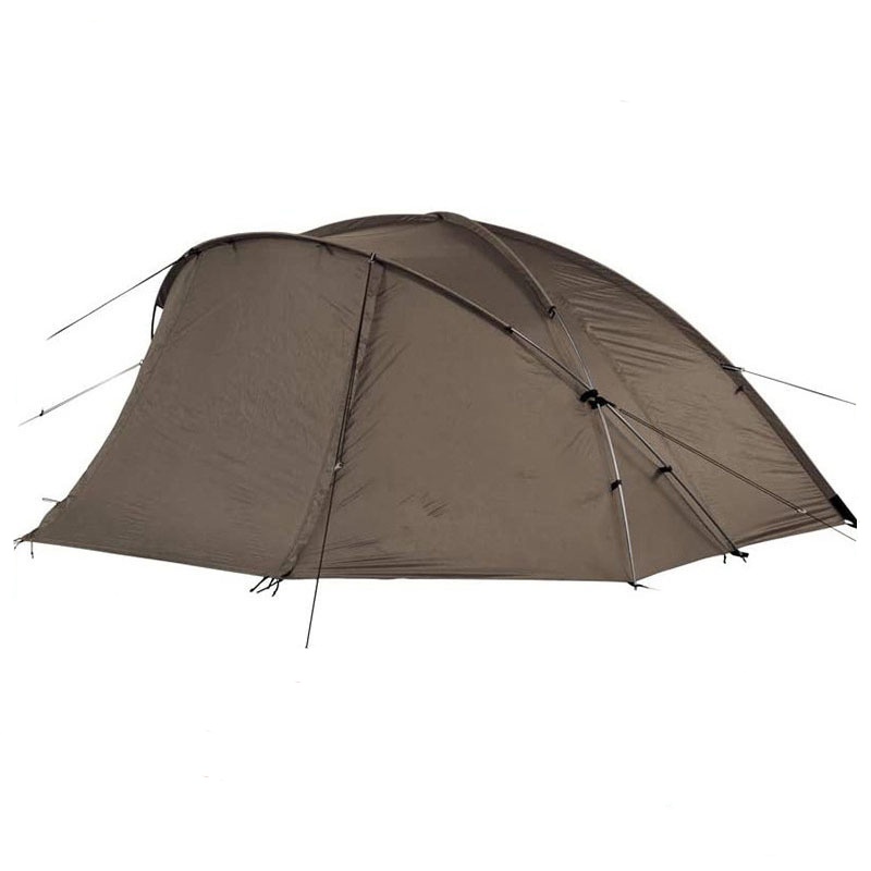 Brown camping tent