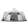Three door camping tent