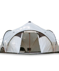 Three door camping tent