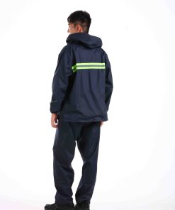 Waterproof Outdoor Work Rain Suit Navy Blue