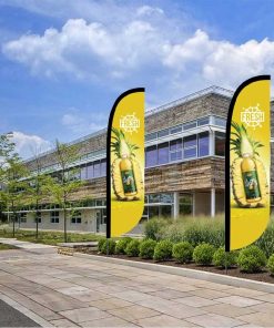 Outdoor Seaside Advertising Teardrop Flag Banner