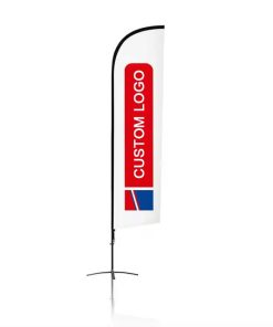 Custom Beach Feather Flag Windproof Outdoor Advertising Banner