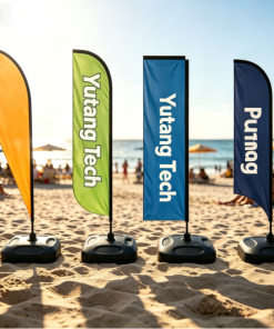 Waterproof Durable Custom Logo Outdoor Advertising Flag