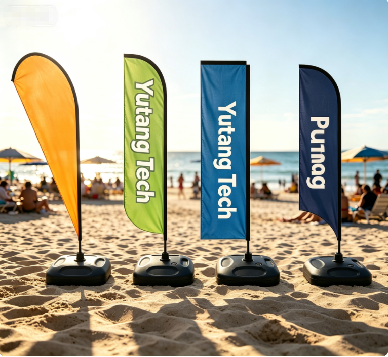 Waterproof Durable Custom Logo Outdoor Advertising Flag