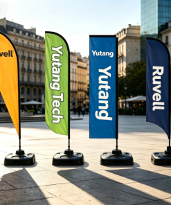 Waterproof Durable Custom Logo Outdoor Advertising Flag