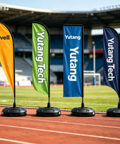 Waterproof Durable Custom Logo Outdoor Advertising Flag