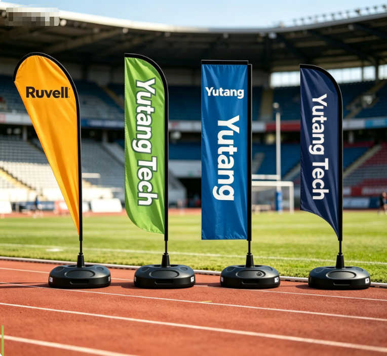 Waterproof Durable Custom Logo Outdoor Advertising Flag