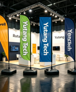 Waterproof Durable Custom Logo Outdoor Advertising Flag