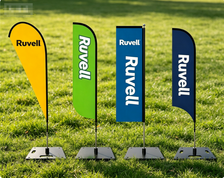 High Quality Outdoor Custom Logo Advertising Flag - Image 4