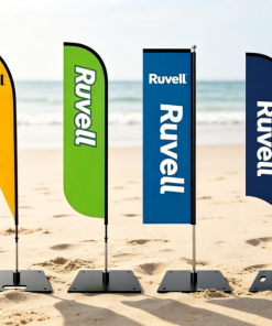 High Quality Outdoor Waterproof Custom Logo Display Flag