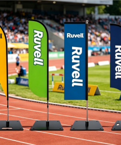 High Quality Outdoor Waterproof Custom Logo Display Flag