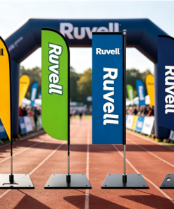 High Quality Outdoor Waterproof Custom Logo Display Flag