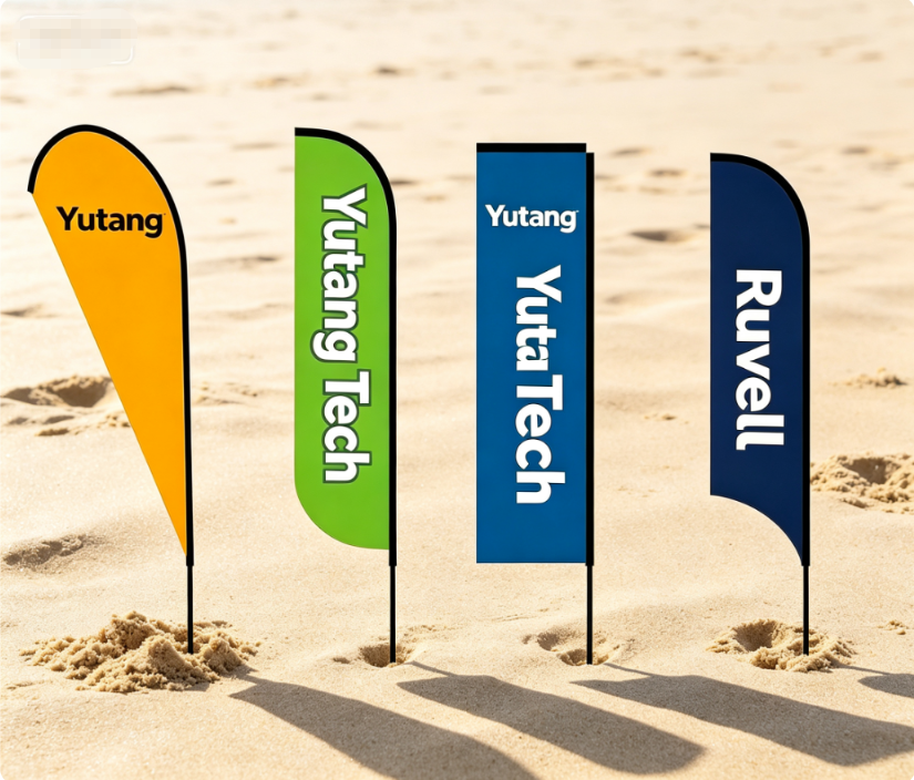 Factory Supply Custom Logo Outdoor Display Flag