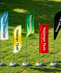 High Quality Custom Logo Outdoor Advertising Flag
