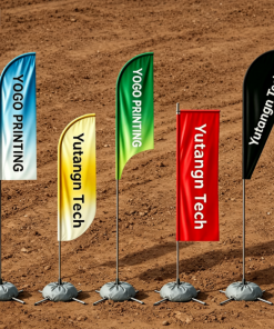 High Quality Custom Logo Outdoor Advertising Flag