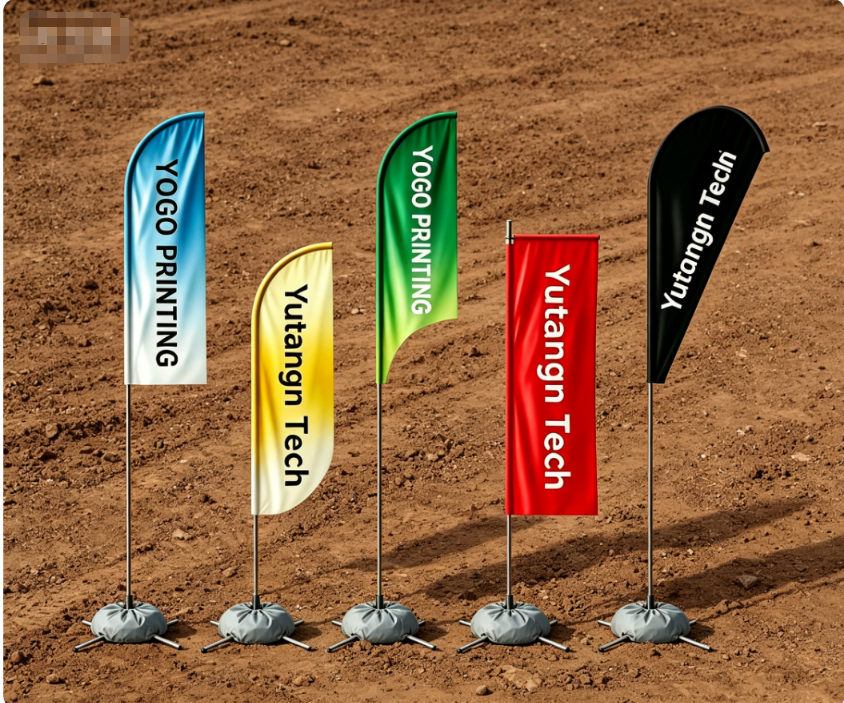 High Quality Custom Logo Outdoor Advertising Flag
