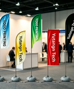 High Quality Custom Logo Outdoor Advertising Flag