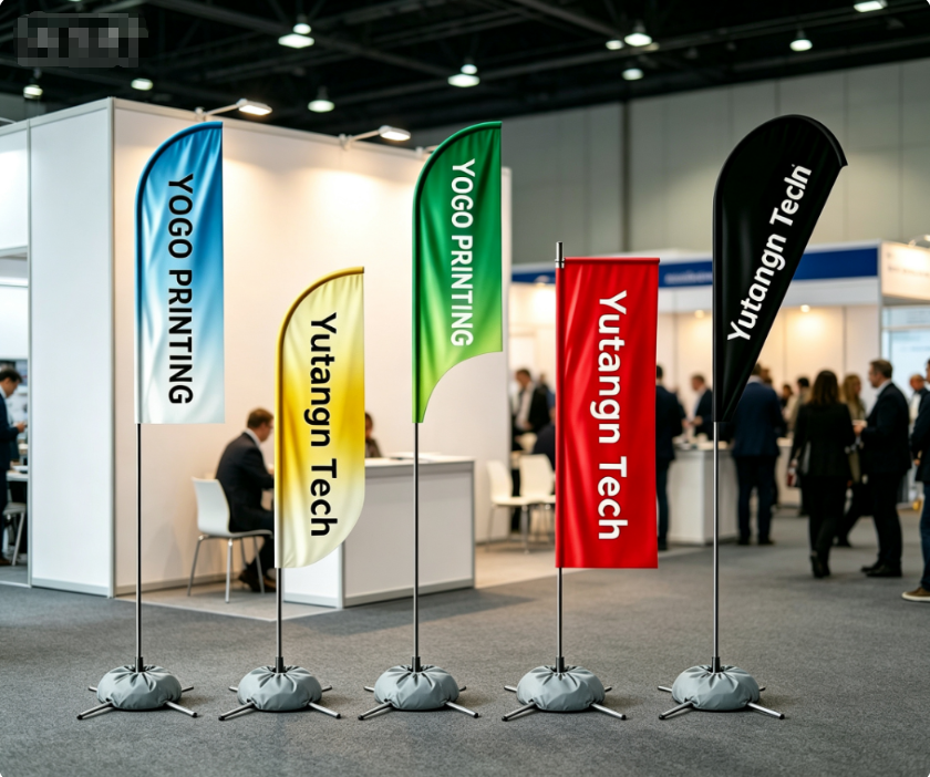 High Quality Custom Logo Outdoor Advertising Flag