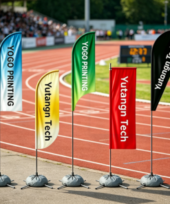 High Quality Custom Logo Outdoor Advertising Flag