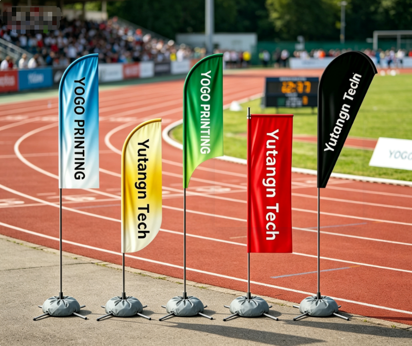 High Quality Custom Logo Outdoor Advertising Flag